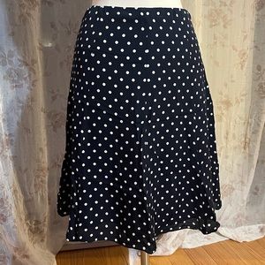 VTG Jones New York Silk Polka Dot Skirt